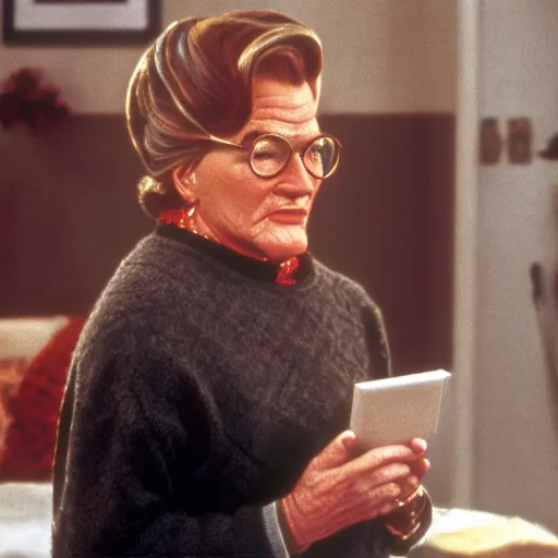 Prompt: Bryan Cranston as Mrs Doubtfire