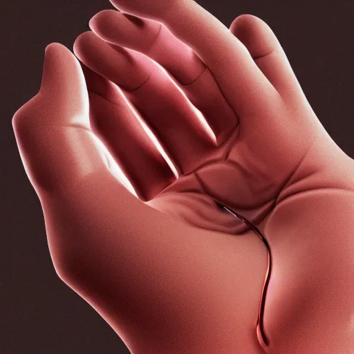 Image similar to photorealistic high detail illustration of a hand, anatomically correct, subsurface scattering, 8 k, hdr