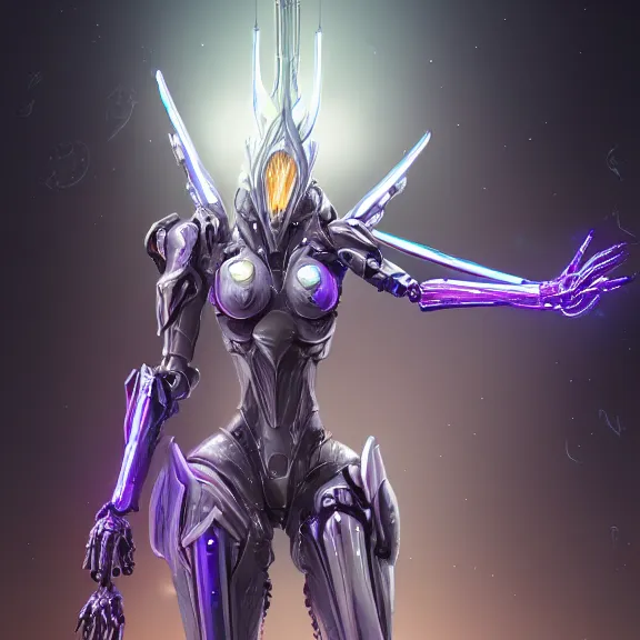 Image similar to extremely detailed ground shot of a giant beautiful stunning goddess 500 foot tall anthropomorphic hot robot mecha female dragon, silver sharp streamlined armor, detailed head, glowing Purple LED eyes, standing elegantly over a tiny human, micro pov, dragon art, warframe fanart, Destiny fanart, macro art, giantess art, furry art, furaffinity, high quality 3D realism, DeviantArt, Eka's Portal, G6