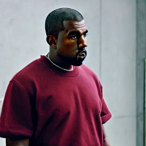 Image similar to a cinematic film still of Kanye West starring in Everybody Hates Chris