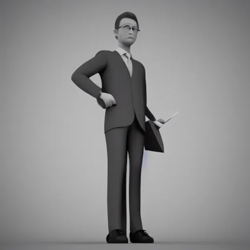 Image similar to simple businessman 3 d model