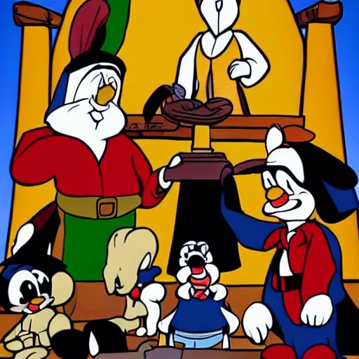 Prompt: catholic looney tunes