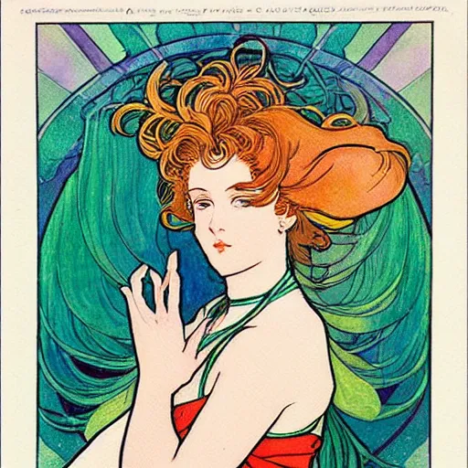 Prompt: the sailor jupiter. beautiful, realistic painting by mucha and bilibin. watercolor, thick linings, manga