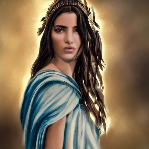 Prompt: Absolutely gorgeous greek goddess of fashion named Kassandra, she is the most beautiful woman the olympian gods have ever seen, cinematic lighting, high quality 8k hd, oil on canvas, hyperralistic art