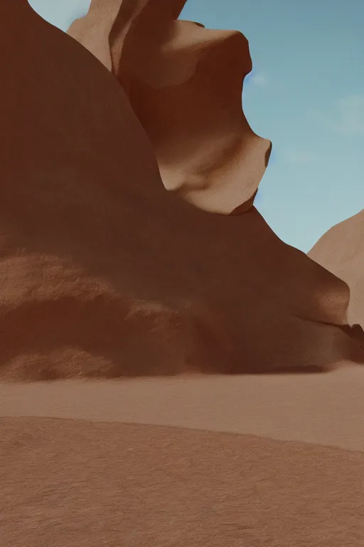 Prompt: a hyper minimal monument in the middle of a desert valley in the style of caravaggio, oil painting, raytracing, 8 k, octane render, volumetric, vivid, beautiful, hyperrealism