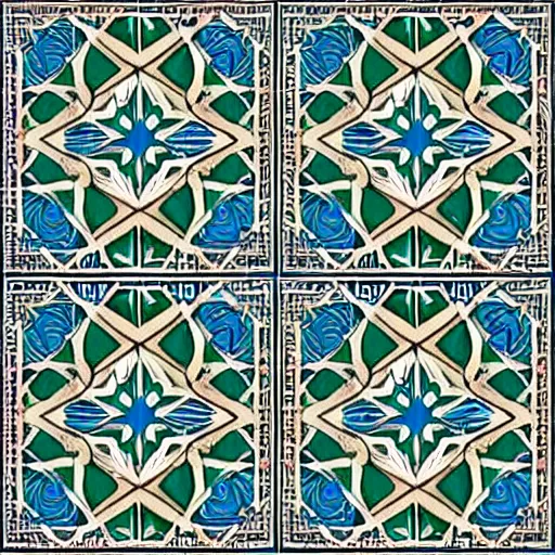 Image similar to intricate detailed islamic geometric tiling patterns