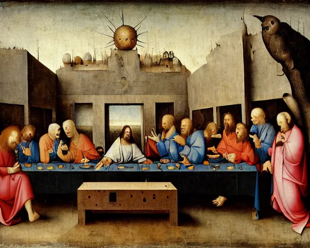 Image similar to The Last Supper by Hieronymus Bosch