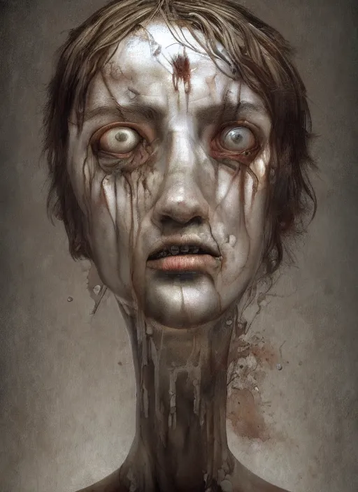 Prompt: hyper realistic, insanity of the mind, schizophrenia, the human condition, inspired by silent hill, painted by keith thompson, caravaggio, masterpiece, artstation