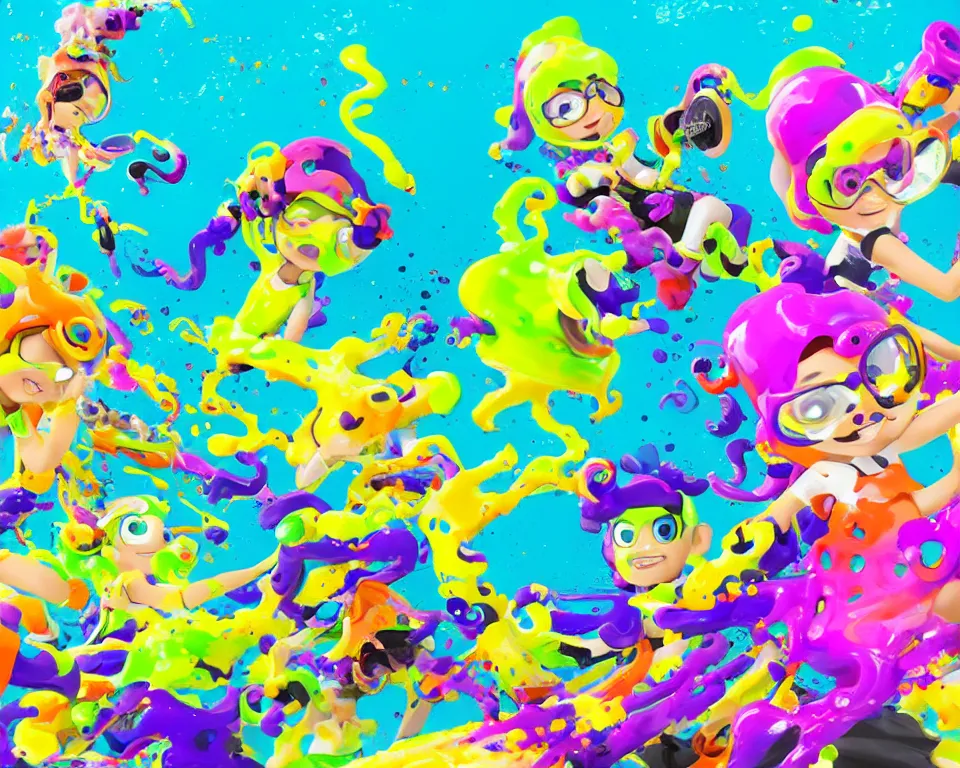 Image similar to splatoon