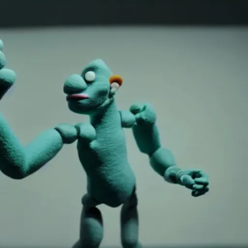 Prompt: 9 straight arm movements, cinematic, claymation, 8k