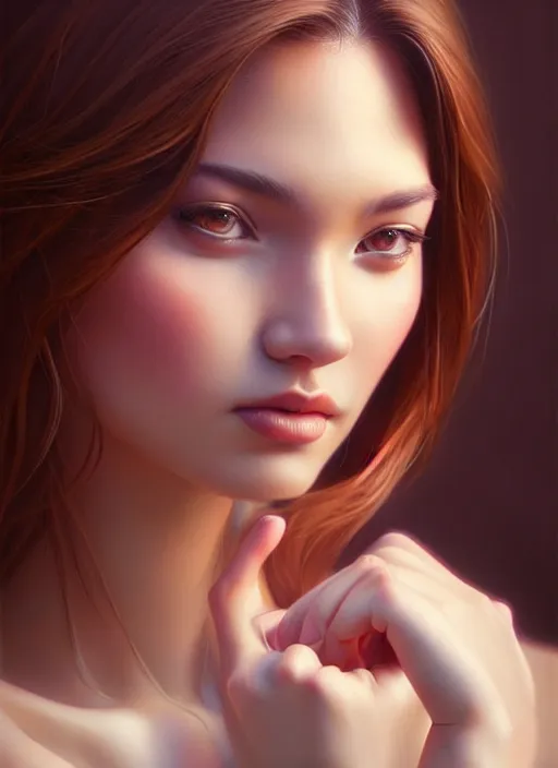 Image similar to photo of a gorgeous young woman in the style of stefan kostic, realistic, sharp focus, 8k high definition, insanely detailed, intricate, elegant, art by stanley lau and artgerm