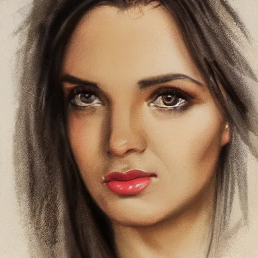 Prompt: Portrait of Bulgarian actress Neda Spasova, photorealistic