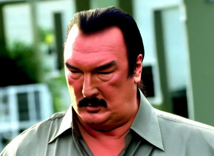 Image similar to steven seagal in a still from the tv show trailer park boys (2001)