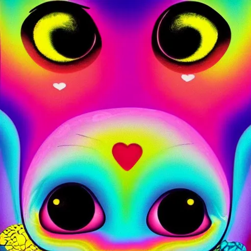 Image similar to “lisa frank album cover design”