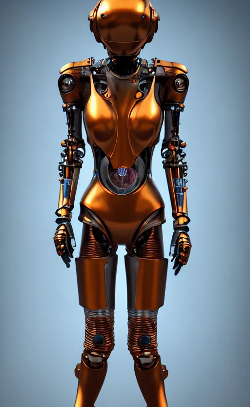 Prompt: beautiful hourglass feminine rusted cyborg in full body skin space suit, friendly helmet, concept art, joshua rife, photoshoot, intricate, highlydetailed, space background, artstation 4 k raytracing, shadows, highlights, illumination