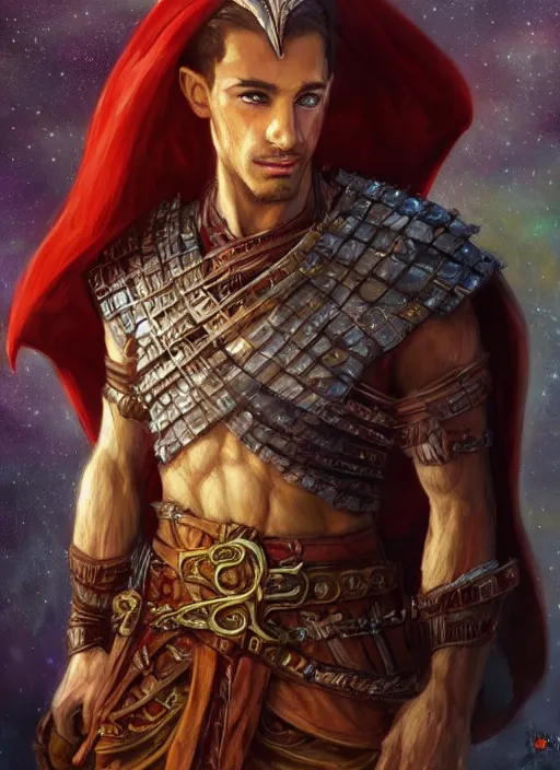 Prompt: arabian human male, ultra detailed fantasy, dndbeyond, bright, colourful, realistic, dnd character portrait, full body, pathfinder, pinterest, art by ralph horsley, dnd, rpg, lotr game design fanart by concept art, behance hd, artstation, deviantart, hdr render in unreal engine 5