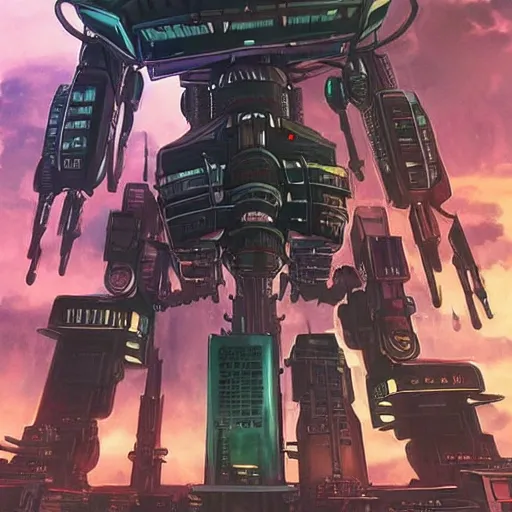 Prompt: a giant robot corpse that was repurposed into a booming city, set in the distant future, steampunk, cyberpunk, warm lights, anime, vhs distortion