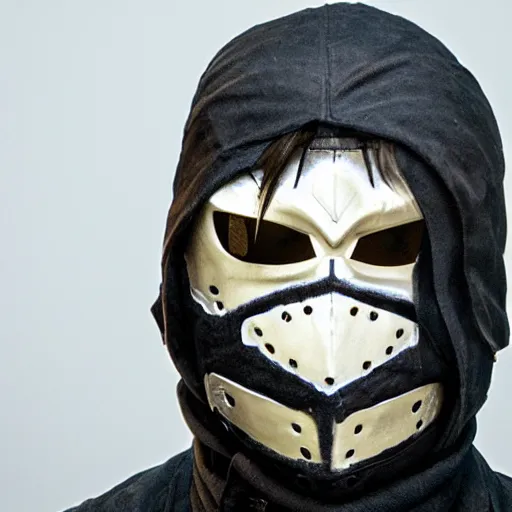 Prompt: corvo attano in mask
