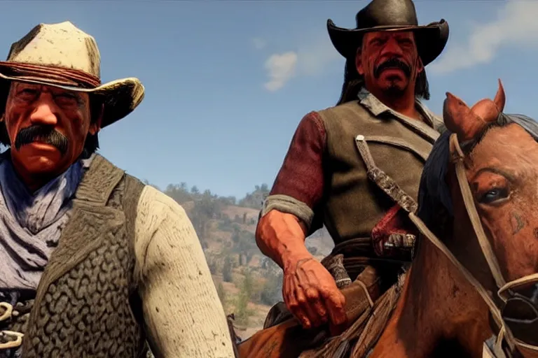 danny trejo in red dead redemption 2 | Stable Diffusion