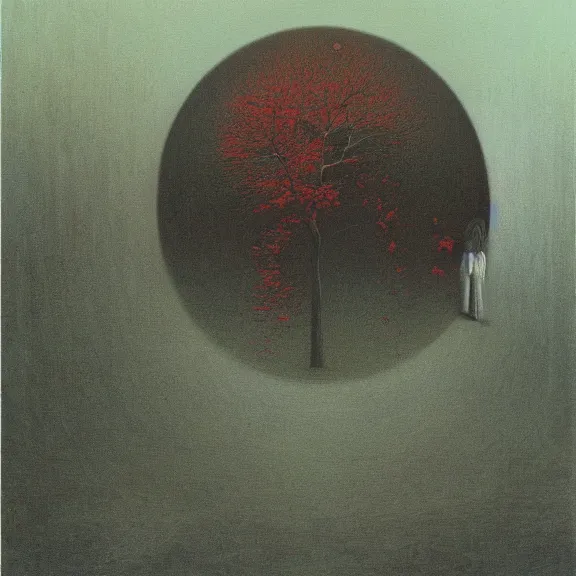 Image similar to a Painting representing the loss of memory, Zdzislaw Beksinski, Ivan Seal, The Caretaker, Leyland Kirby