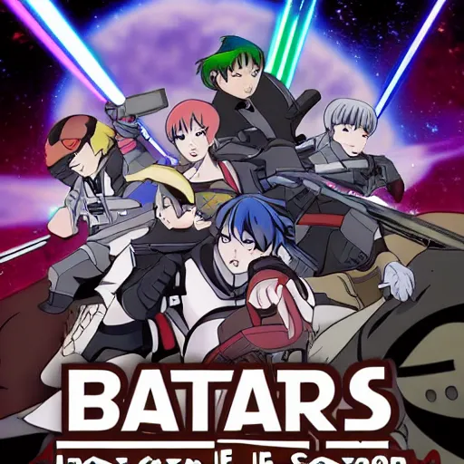 Prompt: battle of endor, anime style