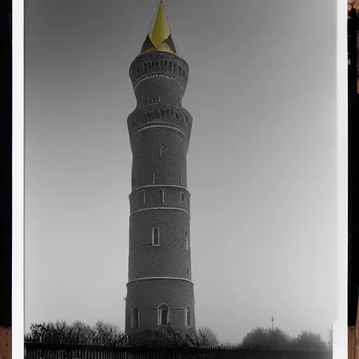 Image similar to Kremlin tower flying as rocket, foggy weather, film still, heavy grain