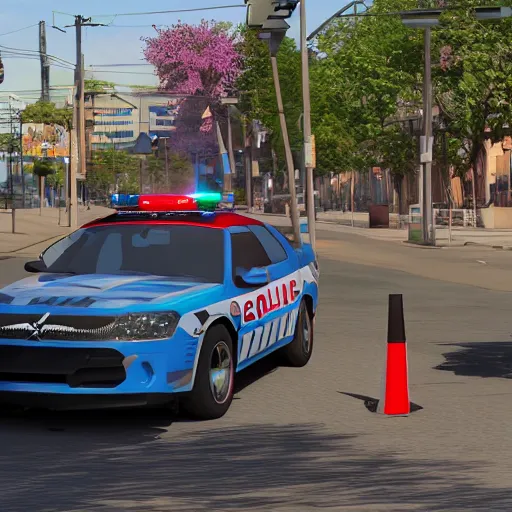 Image similar to streetshark police, 8 k resolution