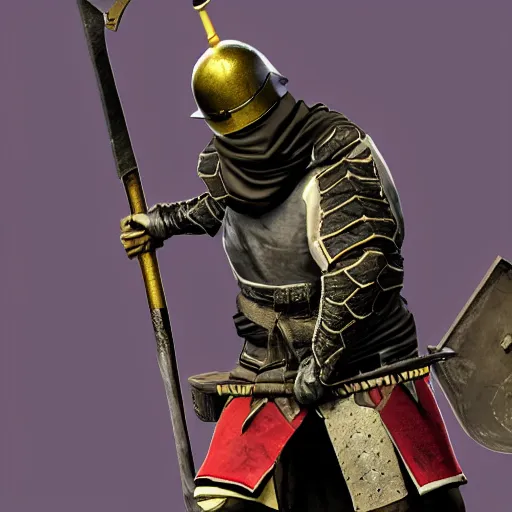 Image similar to a funny mordhau character