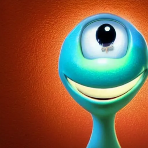 Prompt: pixar movie about big eyed lightbulb, his light is going out