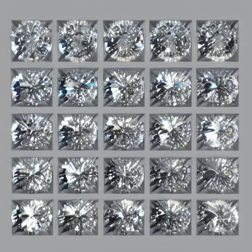 Prompt: diamonds, diamonds, diamonds, vray