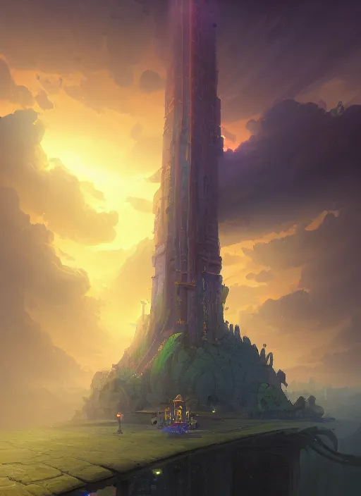 Prompt: a monumental tower of hanoi reaching towards the skyso big that cities are built inside of it, pitchblack sky, extremly detailed digital painting, vibrant colors, in the style of andreas rocha and noah bradley and tyler edlin and peter mohrbacher, mystical colors, rim light, beautiful lighting, 8 k, stunning scene, raytracing, octane, trending on artstation