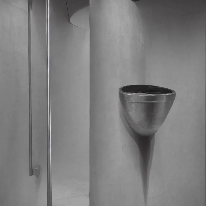 Image similar to one single singular urinal in a museum, courtesy of centre pompidou, courtesy of moma