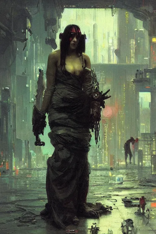 Prompt: cyberpunk by Ilya Repin