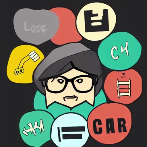 Image similar to clark duke hybrid, vector, svg sticker art