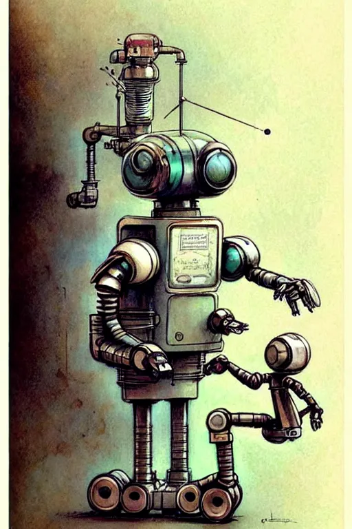 Image similar to (((((1950s robot science . muted colors.))))) by Jean-Baptiste Monge !!!!!!!!!!!!!!!!!!!!!!!!!!!