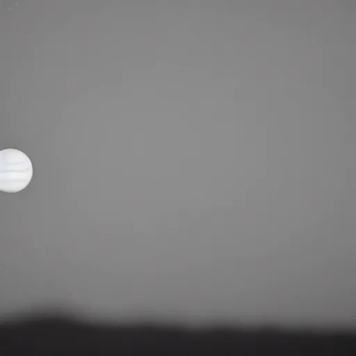Prompt: planet Jupiter rising in the distance over the horizon of a frozen moon