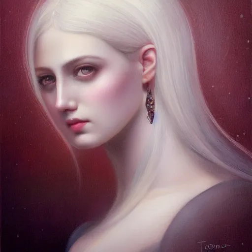 Image similar to a portrait of a young woman, by tom bagshaw