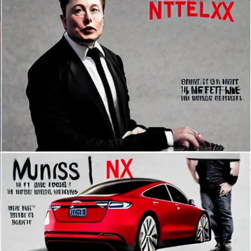 Image similar to elon musk, netflix adaptation