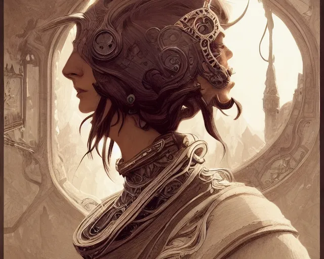 Image similar to photography of saul steinberg, deep focus, d & d, fantasy, intricate, elegant, highly detailed, digital painting, artstation, concept art, matte, sharp focus, illustration, hearthstone, art by artgerm and greg rutkowski and alphonse mucha