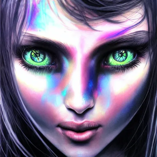 Image similar to demented girl, ultra detailed painting at 1 6 k resolution and epic visuals. epically beautiful image. amazing effect, image looks crazily crisp as far as it's visual fidelity goes, absolutely outstanding. vivid clarity. ultra. iridescent. mind - breaking. mega - beautiful pencil shadowing. beautiful face. ultra high definition, range murata and artgerm