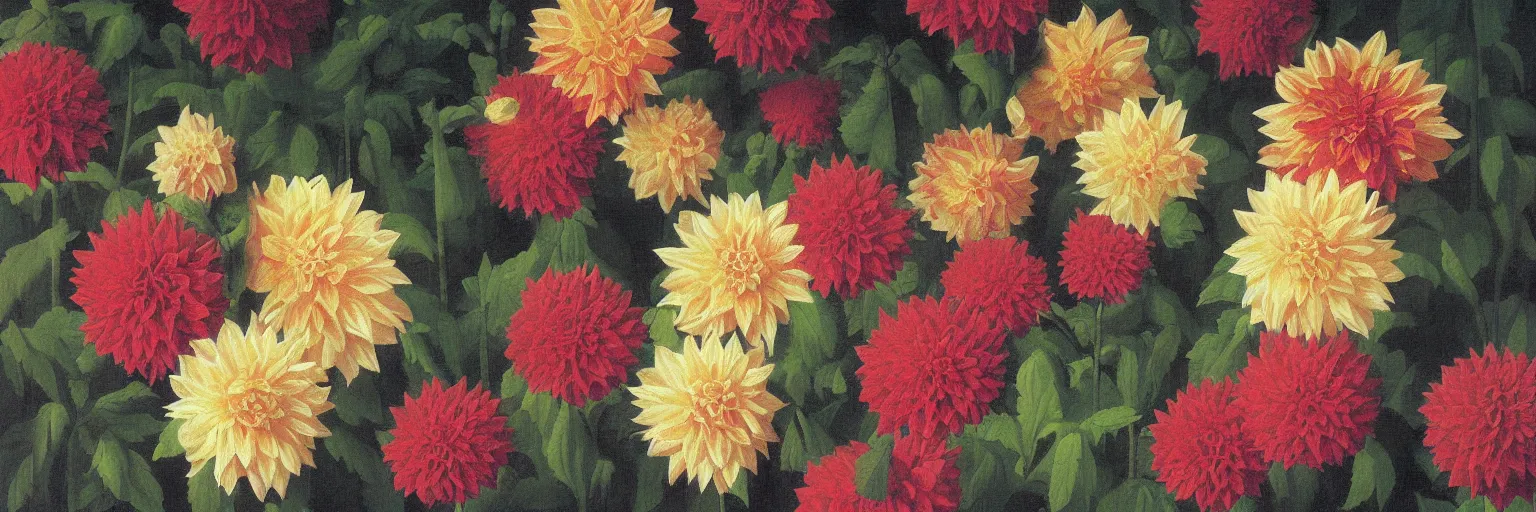 Image similar to dahlia painting magritte
