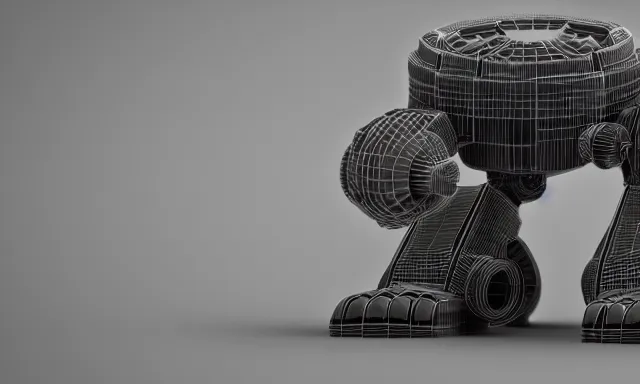 Image similar to abstract circular mechanical robot with pistons, 3 d render, 8 k, octane render, cycles render, unreal engine