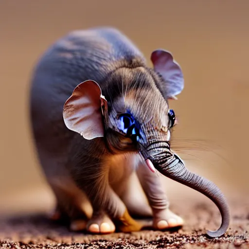 Image similar to a elephant - mouse - hybrid, animal photography