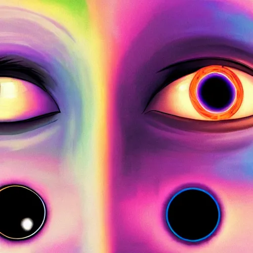 Image similar to three third eyed humanoids eye middle of forehead, wide wide, bodies, vivid colors, thin wires, beautiful lighting