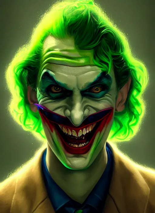 portrait of neil cicierega as the joker, green hair, | Stable Diffusion ...