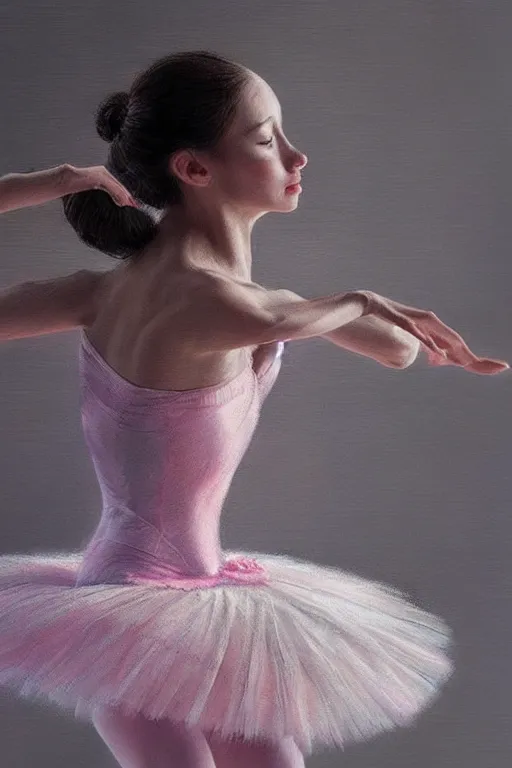 Prompt: ultra detailed hyper realistic deep focus smooth artstation wlop award winning ballerina monet