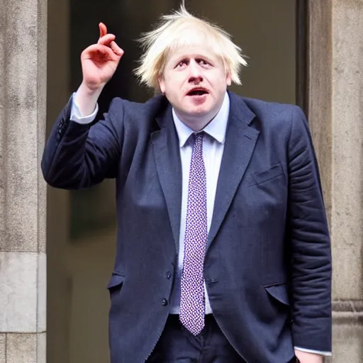 Image similar to boris Johnson all night party, hyper realistic, paparazzi photo, booze, drugs, party, late night,