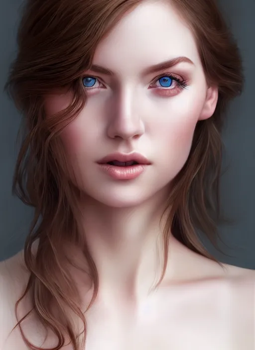 Image similar to a gorgeous scottish female photo, professionally retouched, soft lighting, realistic, smooth face, full body shot, torso, dress, perfect eyes, sharp focus on eyes, 8 k, high definition, insanely detailed, intricate, elegant, art by artgerm and jason chan