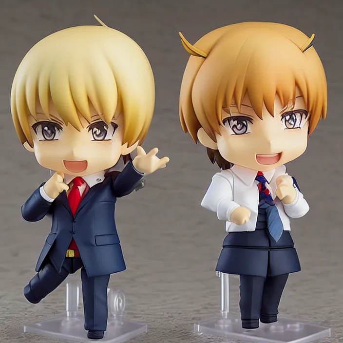 Prompt: An Anime Nendoroid figurine of Donald Trump, Good Smile Company fantasy, figurine , product photo