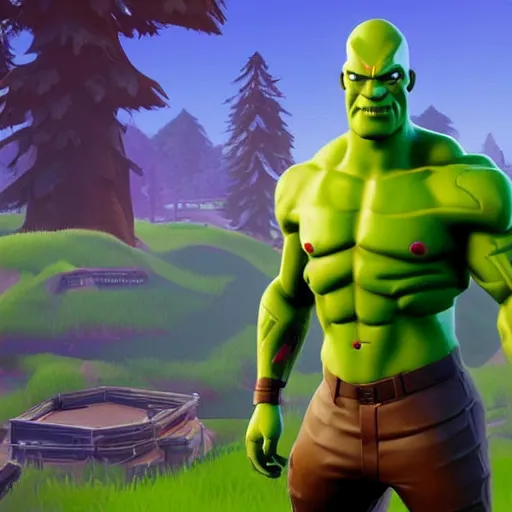 Prompt: drax in fortnite